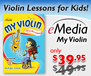 $10 off on the best-selling childrens violin lesson software with fun games and songs! Available as a download for Mac and PC. by eMedia Music