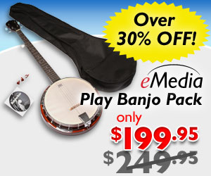 Over 30% off the eMedia Play Banjo Pack with Everything You Need to Learn Banjo by eMedia Music