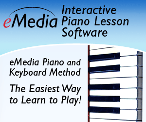 eMedia interactive piano lesson software banner