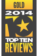 Top Ten Reviews Gold Award
