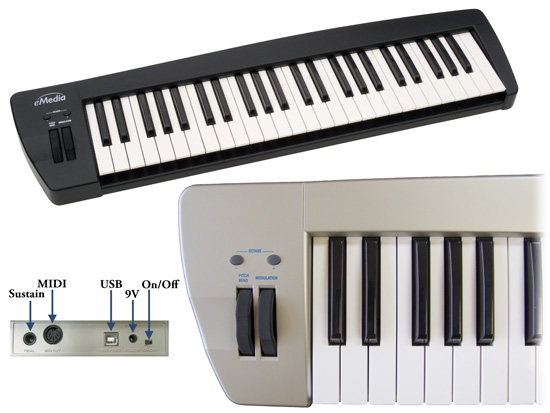 emedia guitar method midi connection